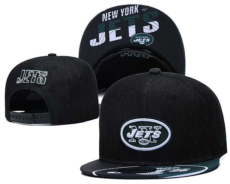 New York Jets Team Logo Adjustable Hat YD (11)